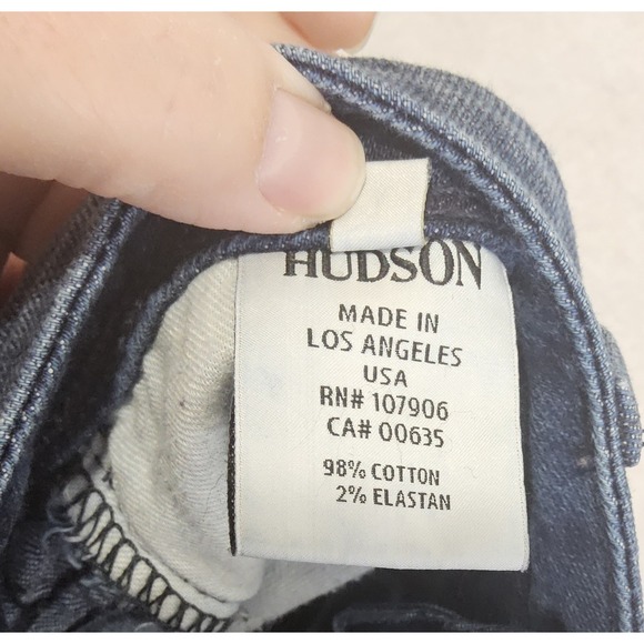 Hudson Jeans Womens 27 Crop Baby Beth Boot Cut Stretch Whisker Low Rise Vtg Y2K - Picture 10 of 10